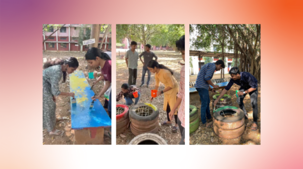 Campus Nakshatra Vanam Cleanliness Drive by NSS Volunteers