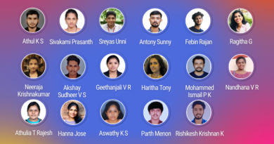 Vidya Toppers in Seventh Semester B Tech Examinations