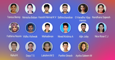 Vidya Top perfomers in Third Semester B Tech Examinations