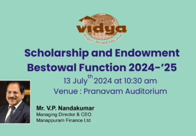 Cordial invitation to attend  Scholarship and Endowment Bestowal Function on 13 July 2024