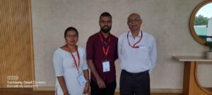 Our alumnus - Ms. Anusa and Mr. Anujith (MCA 2023 graduating batch) at the technical session