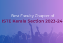 Vidya bestows with Best Faculty Chapter of  ISTE Kerala Section 2023-24