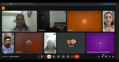 VSEC conducts session on Mindful Parenting VSEC conducts session on Mindful Parenting