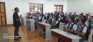 MCA students attending to the session by Mr. Jose Johnson on 21-July-25