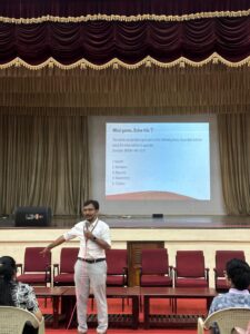 Mr. Sumesh KB handling the workshop session.
