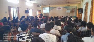 Mr. P Prasanth Prasanna addressing the final year students of B. Tech (2022-2026)