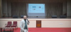 Mr. Timi Abraham addressing the final year students.
