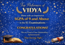 Vidya’s top performers shone brightly by securing an impressive SGPA of 9 and above in the S1 examinations Vidya’s top performers shone brightly by securing an impressive SGPA of 9 and above in the S1 examinations