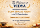Top performers of Vidya shine with an impressive SGPA of 9 and above in the S3 examinations Top performers of Vidya shine with an impressive SGPA of 9 and above in the S3 examinations