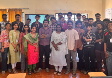 VSEC student volunteer exhibits his competence and confidence in his role as a resource person