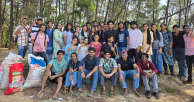 Plastic waste collection drive at Chavakkad Beach by NSS