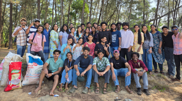 Plastic waste collection drive at Chavakkad Beach by NSS