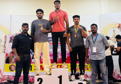 Historic hat-trick of ME student Adityan with third consecutive state wrestling championship and representation in the national wrestling arena