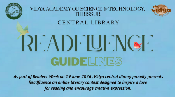 Invitation to participate in 'Readfluence' – Online Book Review Contest by Vidya Central Library