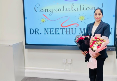 Heartiest Congratulations to distinguished alumna Dr. Neethu Mohan on her Ph.D. achievement