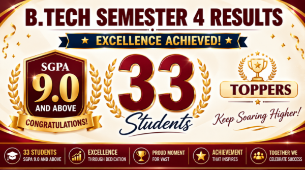 Vidya students achieve academic excellence with 9+ SGPA in S4 exams