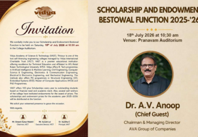Vidya to champion student aspirations at the Scholarship and Endowment Bestowal Function on 18 July 2026