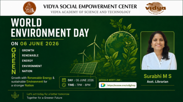 VSEC empowers young minds for a Greener Tomorrow @ "GREEN - Growth, Renewable Energy, Environment, Nation"
