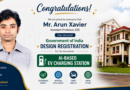 EEE Faculty member secures Government of India Design Registration for AI-Based EV Charging Station