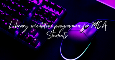 Library orientation programme for MCA Students