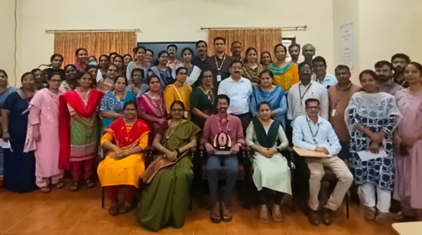 Vidya Staff Club organizes farewell to Mr. Manu P R