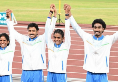 Vidya raptures in pride with a standing ovation for Mr. Manu T.S. on his silver glory at the Asian Games in in Nagoya, Japan