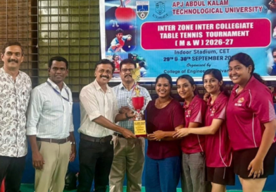 Women’s Table Tennis Team emerged as the Runner Up in the APJAKTU Inter-Zone Championship 2026-2027