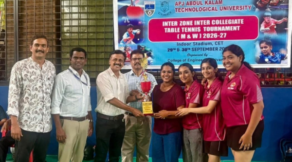 Women’s Table Tennis Team emerged as the Runner Up in the APJAKTU Inter-Zone Championship 2026-2027